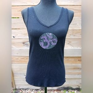 OM Symbol V-Neck Tank Top, Size Small/Medium